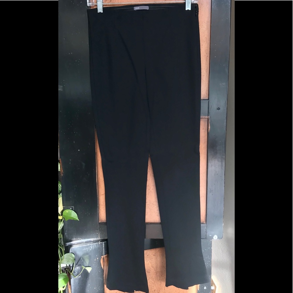 Vince sz S Black Side ZIP Flare Stretchy pants
